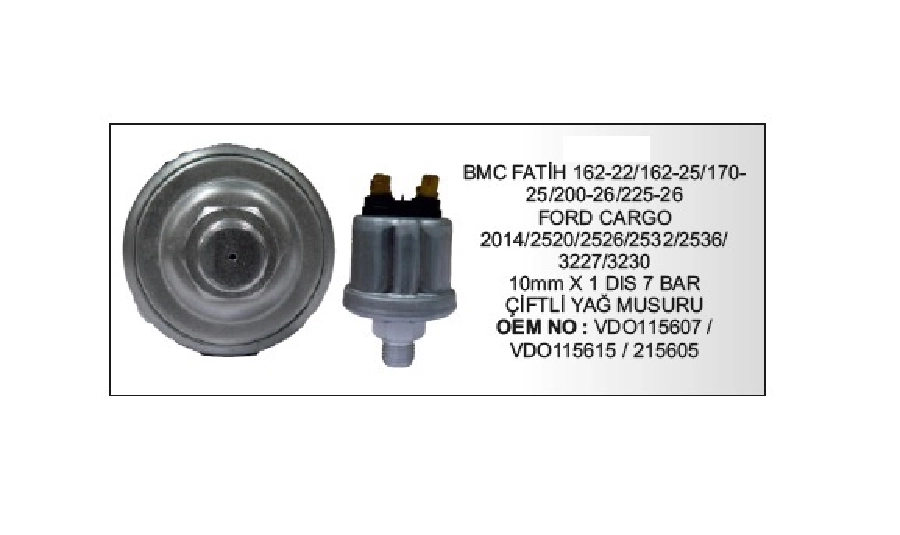 Müşür Yağ - Fatih Ford Cargo 10*1 Diş Çift Çıkış 7 Bar | OEM 115615
