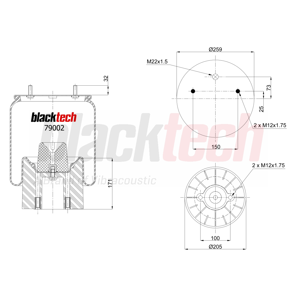 Körük Komple Plastik Pistonlu | OEM RML79002A8CP