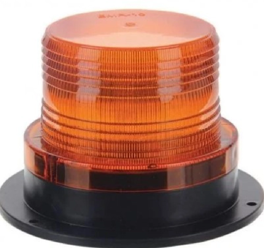 Tepe Döner Lamba 8-110V Kısa Tip LED'li Çakar Mıknatıslı Çakmak Soketli (Sarı) | OEM GAMA-TL001