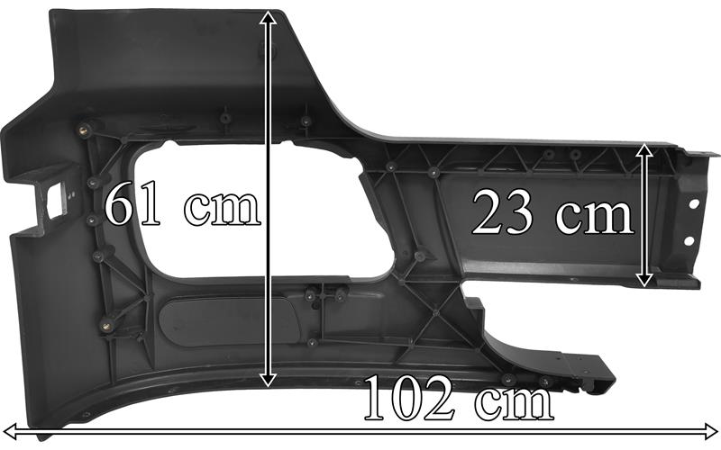 Tampon Actros MP2 Kapalı Sol (Fiber-Boyasız) | OEM 9438800270