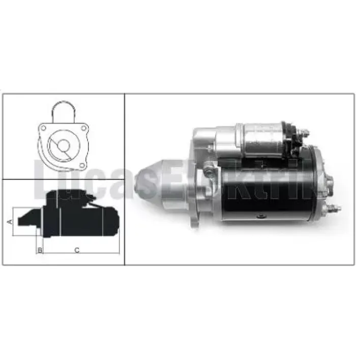Mars Motoru 12V 2,8KW 10 Dis M127 Bmc Fatih Kamyon | LUCAS 27564 | OEM M3T90071 3901386 E3TZ11001B 116930A1 72501755