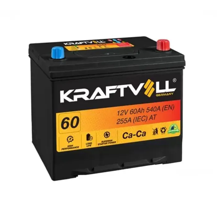 Aku 12V 60 Ah D23 (230×173×222) Asya | KRAFTVOLL 18010008