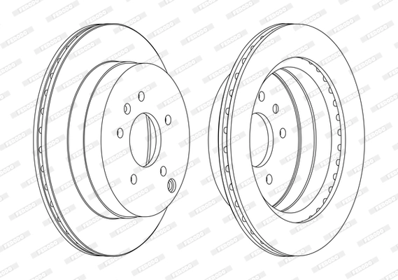 Arka Fren Aynasi Havali 303MM Captiva Antara 06> | FERODO DDF1660C | OEM 20968395 96625873