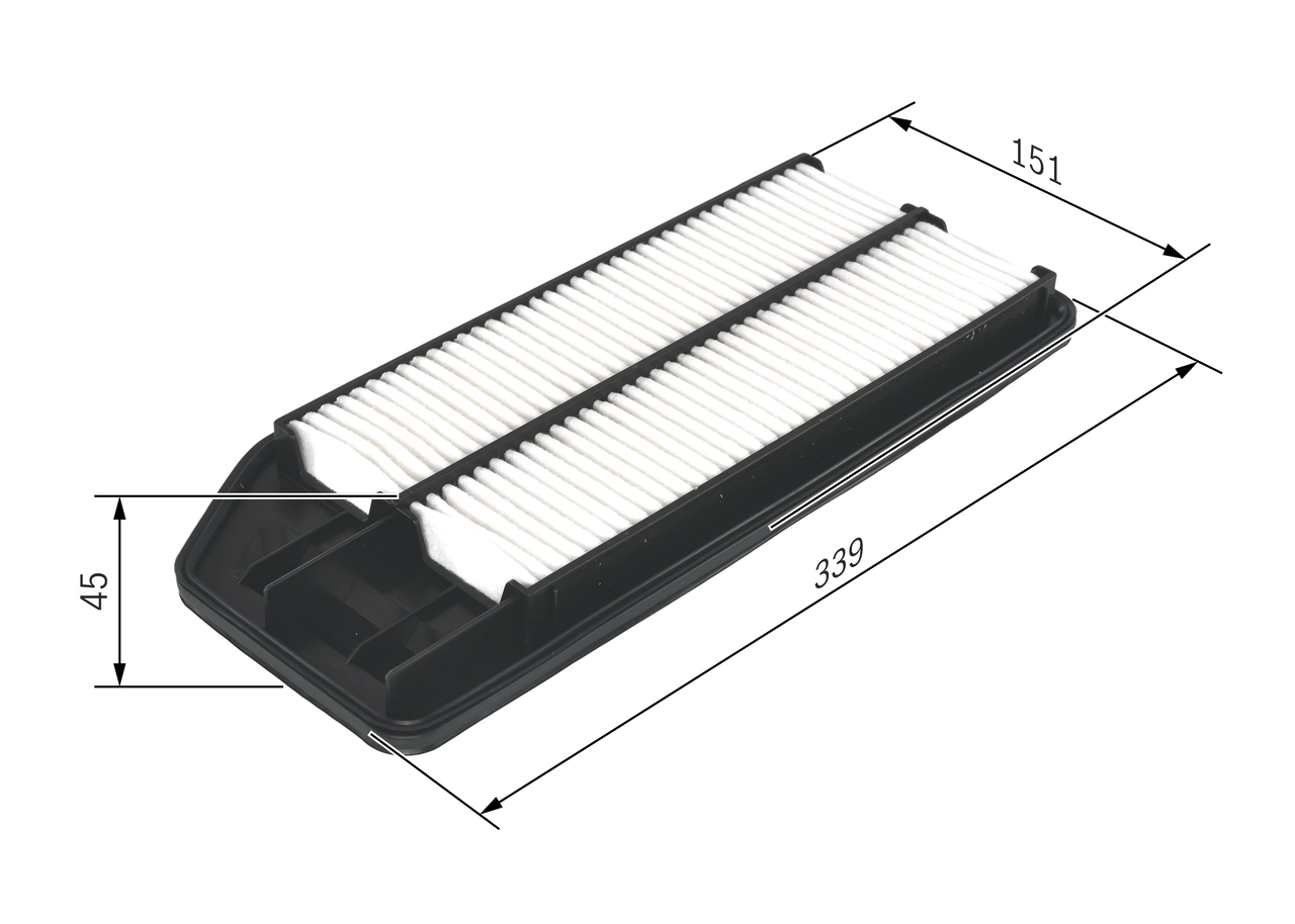 Hava Filtresi Honda Accord 2003-2008 | BOSCH 1987429192 | OEM 17220RAAA00 17220RAAA00 17220RAAA01 17220RAAY 17220RAAA01 17220RAAY
