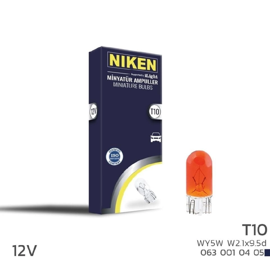 Ampul T10 Park Ampulu WY5W W2.1x9.5d Amb (12V) 10LU | OEM 0630010405