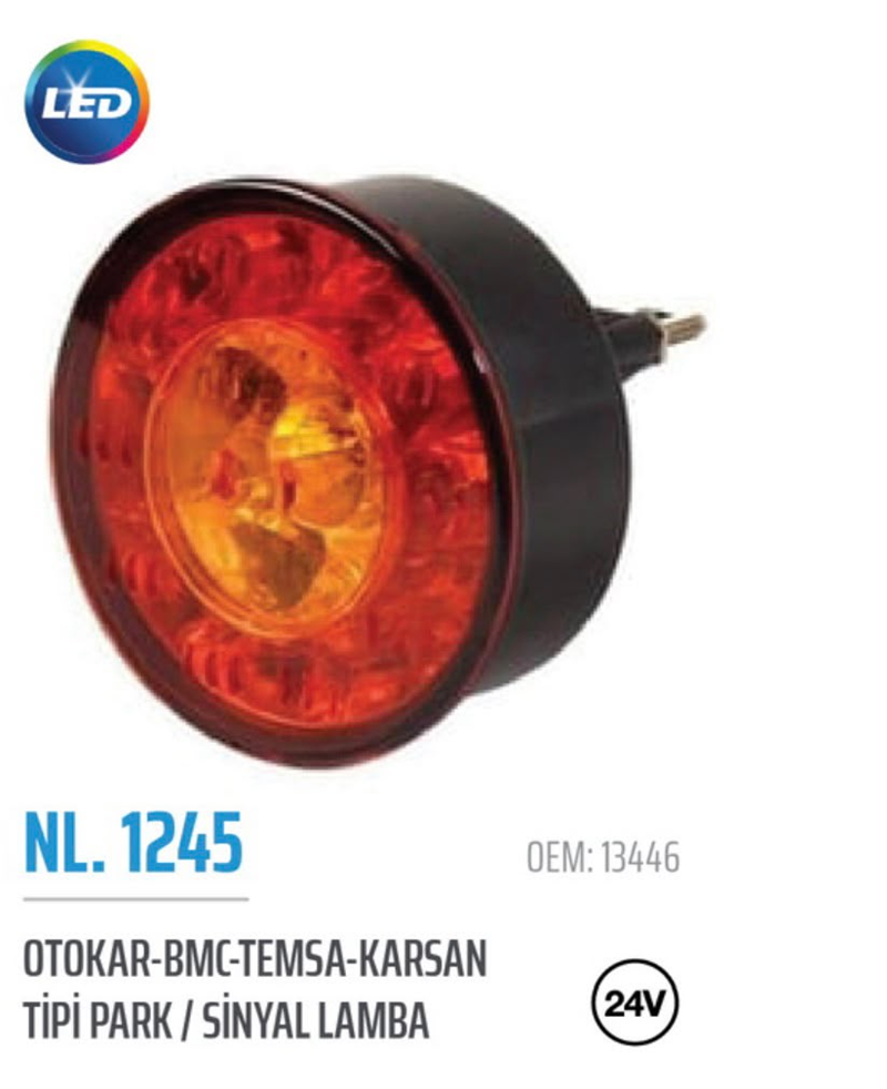 Otokar Bmc Temsa Karsan Tipi Park Sinyal Lamba 24 Volt