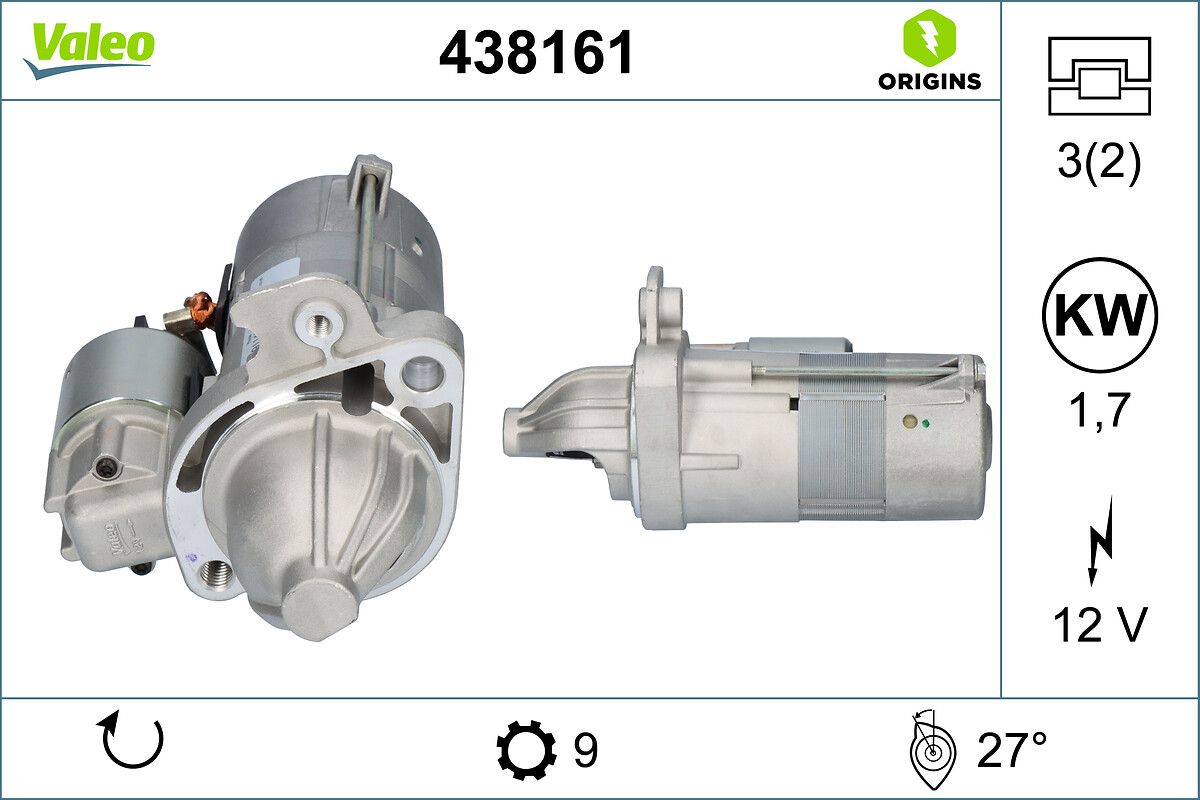 Mars Motoru 12V 9 Dis A6 V8 3,6 / 4,2 (94 97) | VALEO 438161