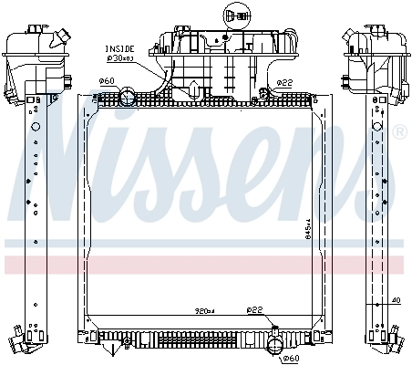 Motor Su Radyatoru MAN TGA / TGS (Cerceveli) / (Mt) | NISSENS 67225 | OEM 81061016519 81061016511