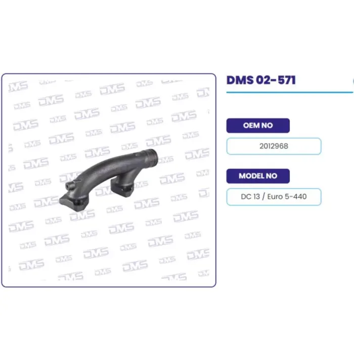 Egzoz Manifoldu (Musurlu Kol) - Scania / P G R T DC13 / Euro 5 | DEMOSAN 02-571 | OEM 2012968 2012968