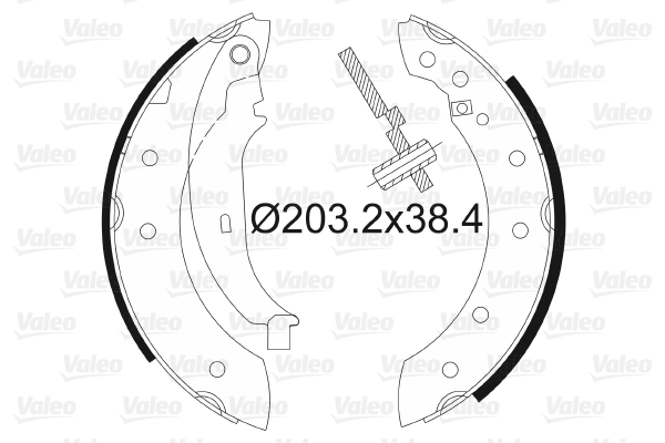 Arka Fren Balatasi Pabuc Clio II Laguna I Logan Symbol I II Twingo I Saxo Xsara P106 P206 P306 | VALEO 562581 | OEM 7701203979