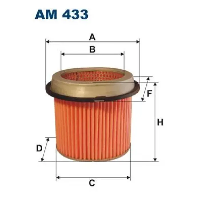 Hava Filtresi Elantra 91 95 Sonata 92 98 | FILTRON AM 433 | OEM MD 620385 620385