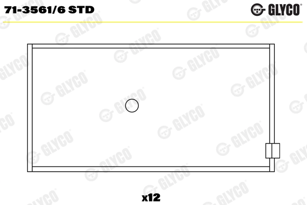 Kol Yatak Std MAN 26.281 Turbolu Turbosuz D2566 Takim | GLYCO 71-35616STD | OEM 51024106533