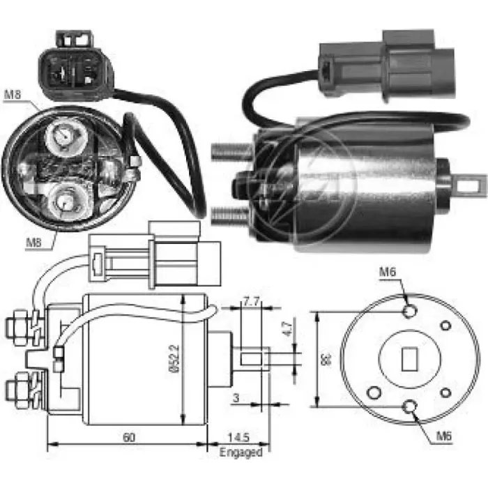 Mars Otomatigi 12V Nissan Pickup | ZM 0713 | OEM 211487508 2334317C00 23343G8400