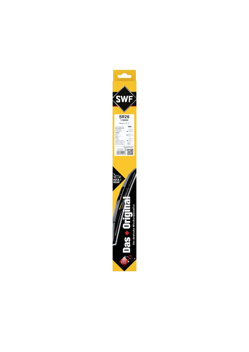 Silecek Supurgesi 300MM Arka Civic (3 5 Kapi) Clio II 03 98> Clio Rs 2,0 Clio Sport 01 00> (Swf) | VALEO 116520 | OEM 6025371205 6025371205 7701410155 7701422568 7701410155 7701422568