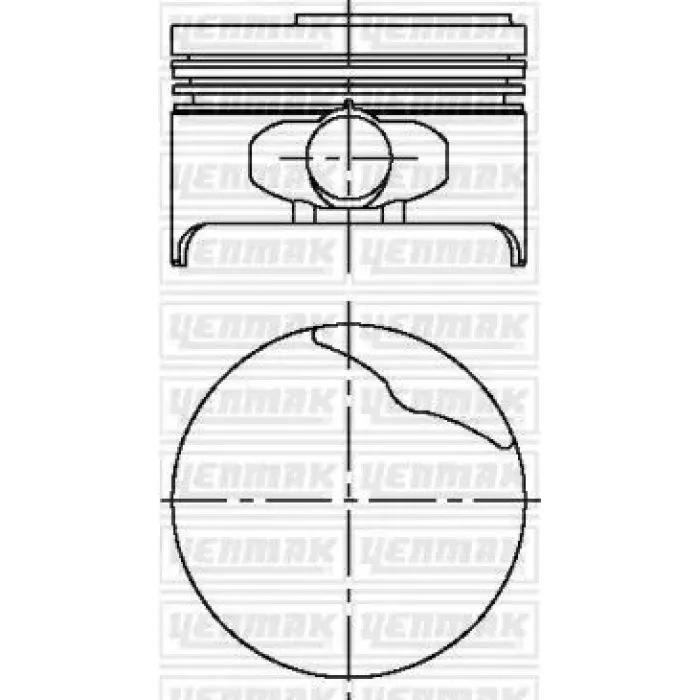 Motor Piston Segman Megane Scenic R19 Clio 1,6 I I K7M 1 / 2, Silindir (79,50MM) / (Std) | YENMAK 31-04167-000 | OEM 7701700667 7701700667 7701700666 7701700668 7701700666 7701700668