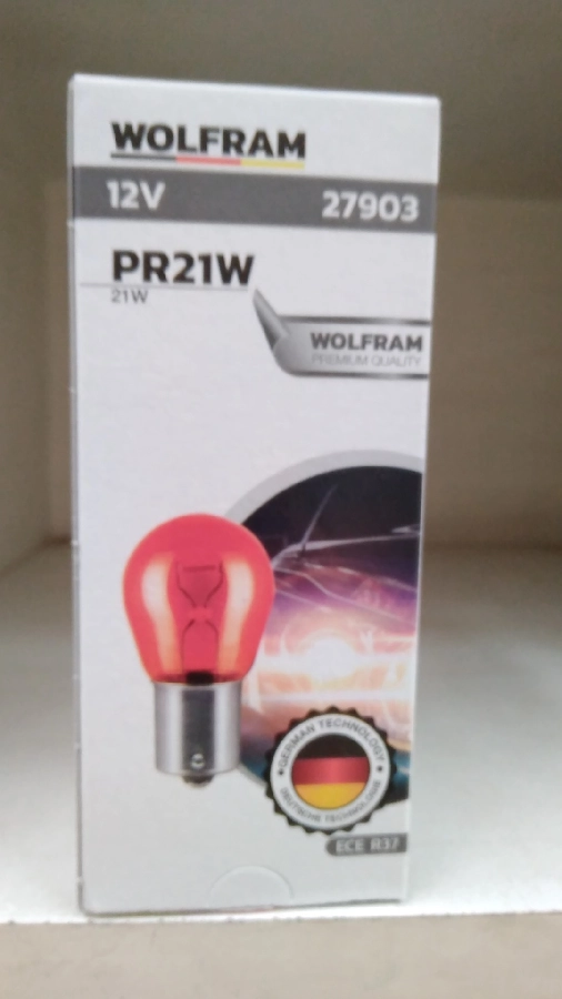 Ampul 12V PR21W 21W BAU15s 93 Ampul Yan Tırnak Kırmızı | OEM 27903