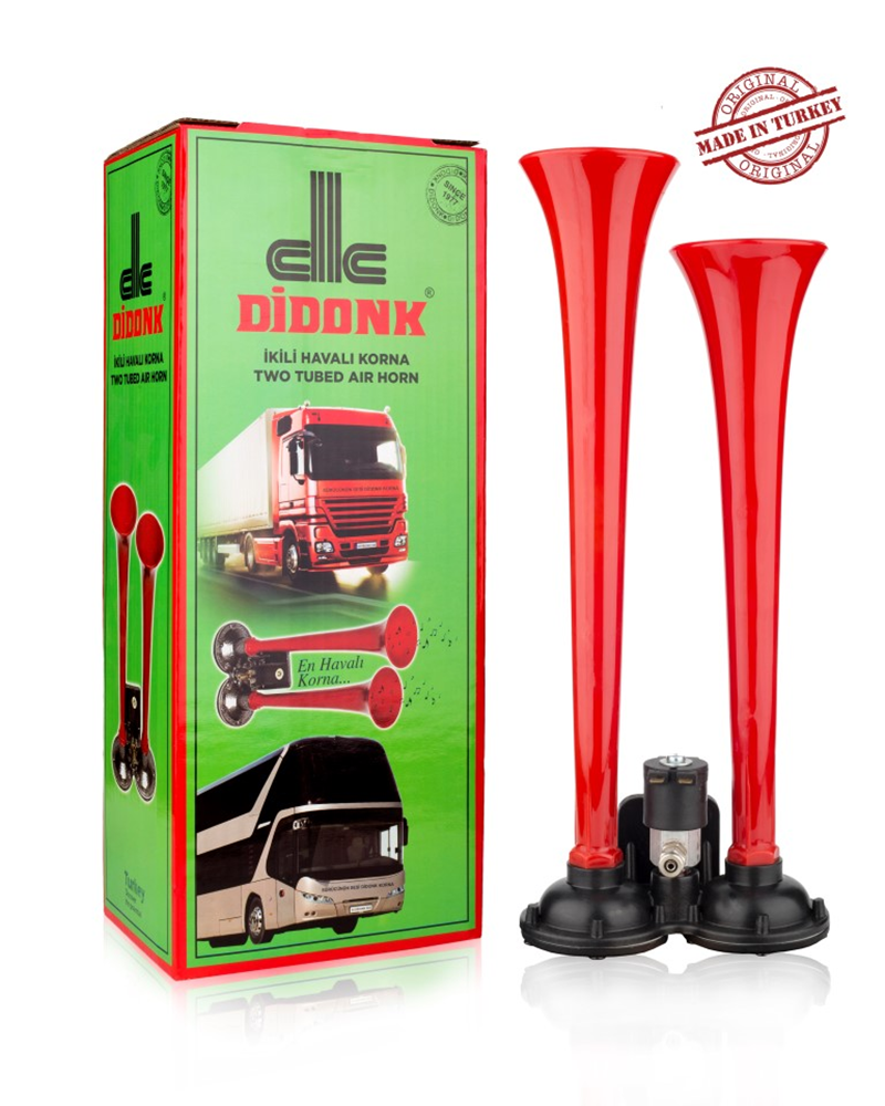 Didonk İkili Düz Sesli Havalı Korna 24V