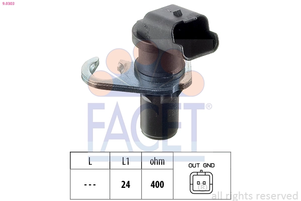 Krank Mil Sensoru C5 607 406 Ym 2.0HDI 2.2HDI 16V 3.0 24V 306 Xsara Partner Berlingo DW8B 01>03 Lag | FACET 9.0303 | OEM 19208S