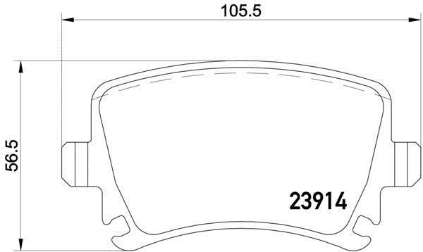 Fren Balatasi Arka Passat B7 10> Sharan 10> Tiguan 07> / A6 01> Q3 11> / Alhambra 10> | BOSCH 0986494731 | OEM 3AA698451 3AA698451 3C0698451A 3C0698451A