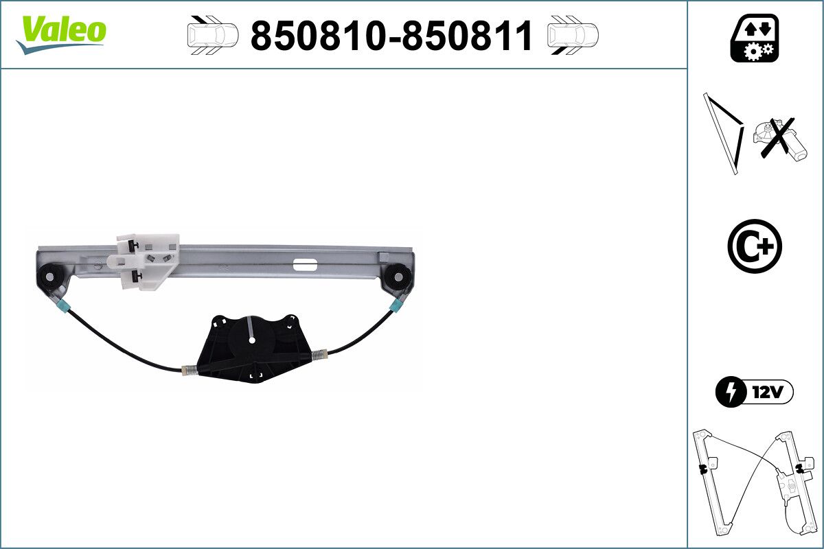 Cam Mekanizmasi Arka Sag Golf IV Bora 1,4 / 1,6 / 1,8 / 2,0 | VALEO 850811 | OEM 1J4839462F