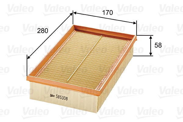 Hava Filtresi W124 92>93 S124 92>93 C124 93>97 A124 93>98 | VALEO 585308 | OEM A1110940004