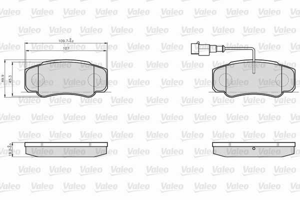 Arka Fren Balatasi Boxer 2,8 HDI (04 / 02 ) Jumper (04 / 02 ) Ducato 1400KG 1800KG 02> | VALEO 873921 | OEM D4060MA000 D4060MA000 5001868608 5001868608