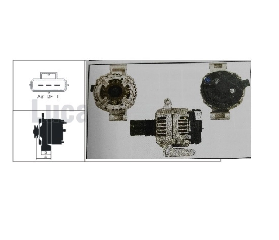 Alternatör 14V, 95 95A DİNAMO1 Bosch Tipi Ford Transit 2.4i, 4 2.0DI, 7 Kanallı Bilyalı Kas Wut Alt 1815L | OEM WUT.1101.0364
