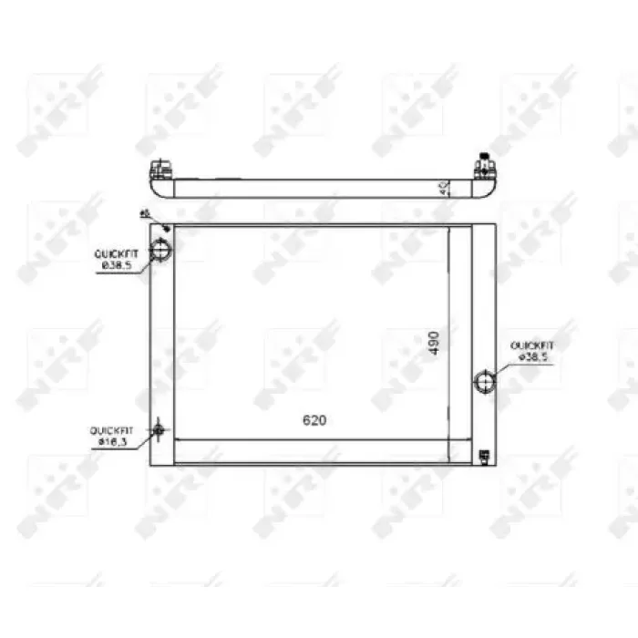 Motor Su Radyatoru BMW M54 N62 N73 E60 E63 E64 E65 | NRF 53724 | OEM 17117585440