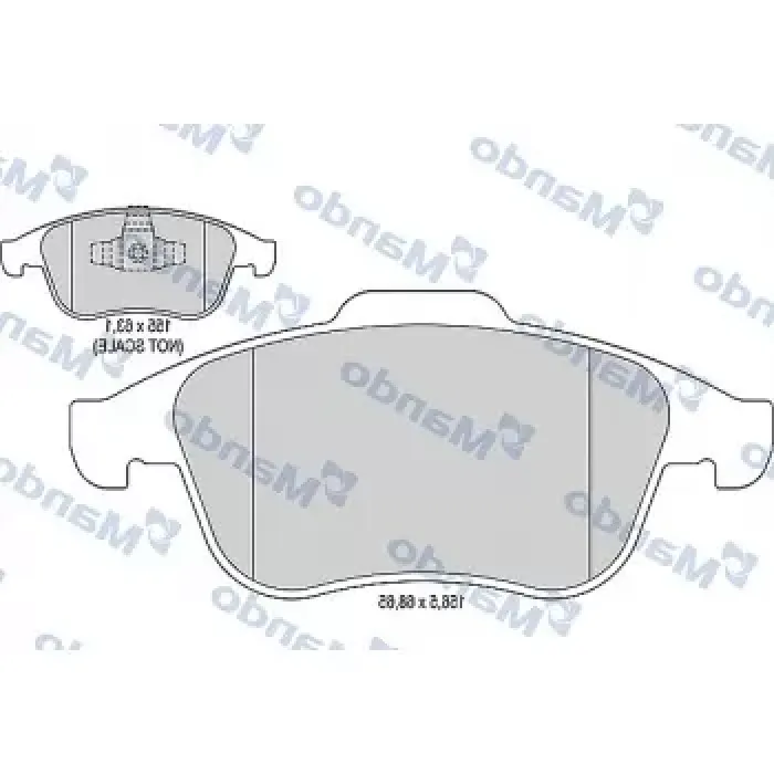 On Fren Balatasi(Tk) Renault Megane 3 10> Grand Scenic 3 10> Laguna 3 07> 1.2 Tce 1.4 1.5 Dci 1.6 Dci 2.0 Dci | MANDO MBF015799 | OEM 410600032R 410600629R 410602933R