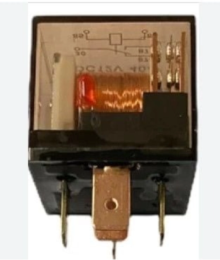 Röle 12V 5 Uçlu 40A Çp Silikonlu Şeffaf LED'li Mini *** Özel Platinli *** Typer Si-Way YLE01 | OEM AEM151012