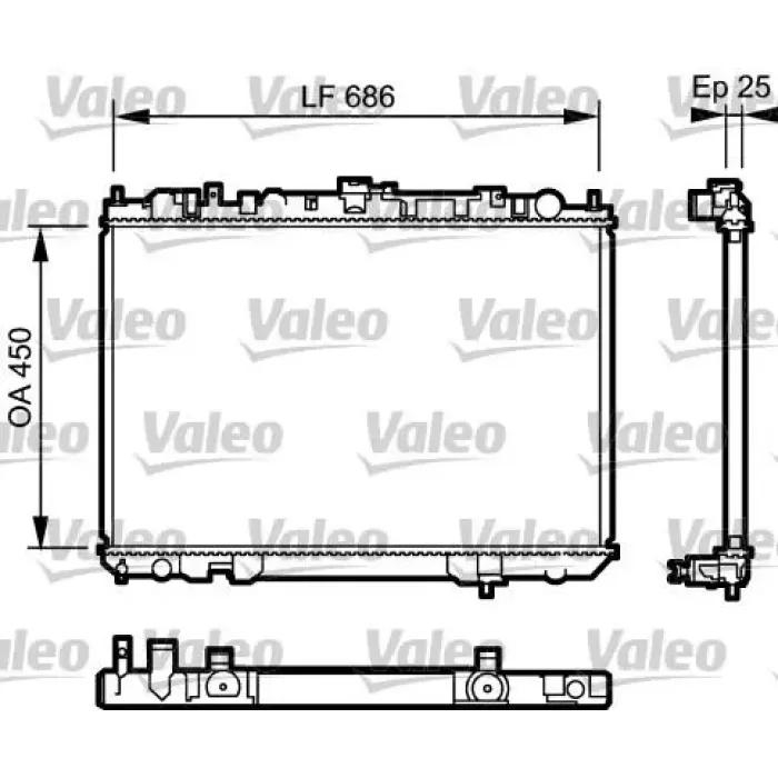 Motor Su Radyatoru X Trail 2,2 DCI 03>13 Manuel | VALEO 735081 | OEM 214108H800