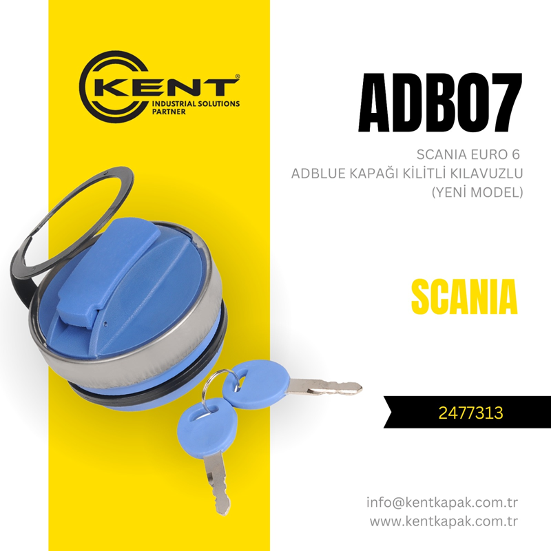 Kent Ad Blue Depo Kapağı Yeni Model