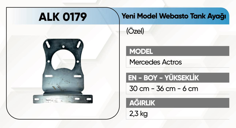 Alkotek Actros Ym.webasto Tank Ayağı Özel
