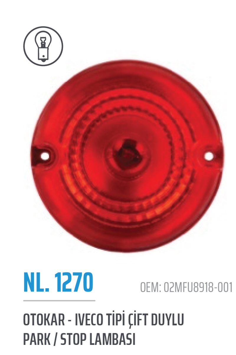 Otokar Tip Minibüs Park-Fren Lambası Duylu (OEM: 02MFU8918-001) | OEM NL.1270