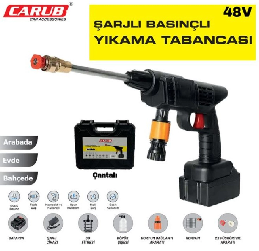 Oto Yıkama Tabancası Şarjlı Basınçlı | OEM BR0922536