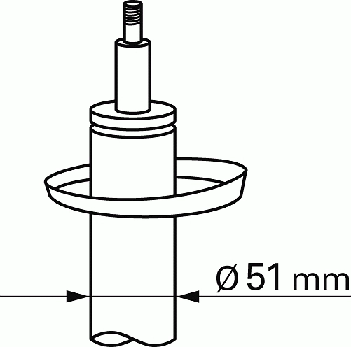 On Amortisor Sol P207 1,4 / 1,6 16V 1,6HDI 06> Tasiyiciya Giren Yer: 47MM | SACHS 313 671 | OEM 5208C7