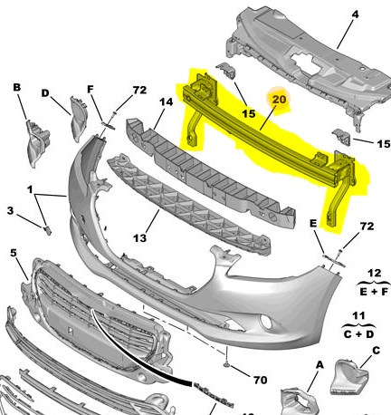 On Tampon Demiri P301 / C Elysee 13> | WAGENBURG 37704001 | OEM 9676906880