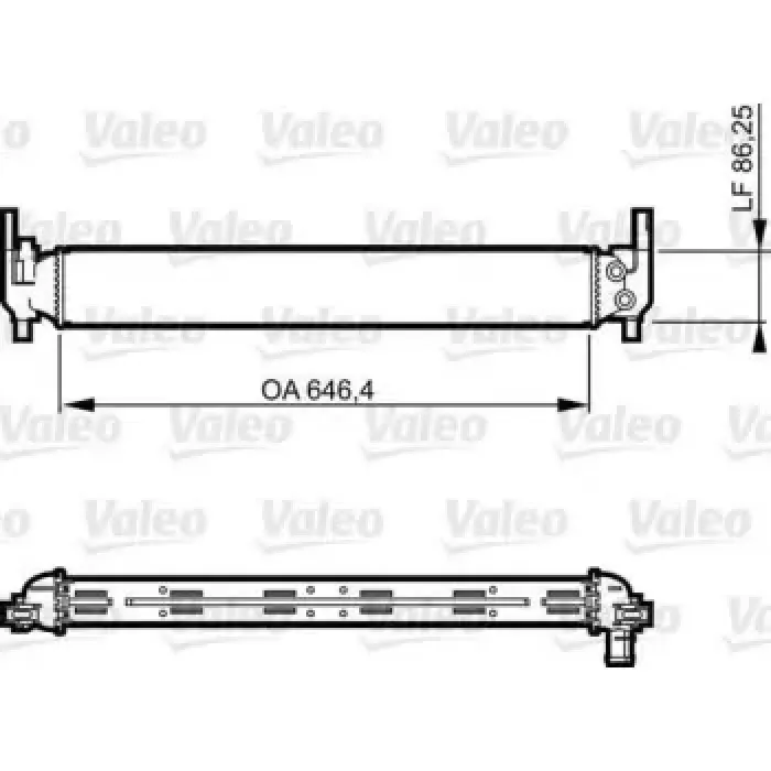 Turbo Radyatoru Polo A1 Ibiza Toledo Fabia Rapid Roomster 1,2 / 1,4TSI 09> | VALEO 735310 | OEM 6R0145805E 6R0145805E 6R0145805H 6R0145805H