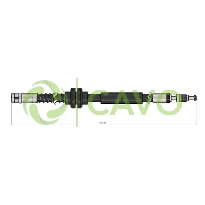 On Fren Hortumu Amarok 10> | CAVO C900 624A | OEM 2H0611701