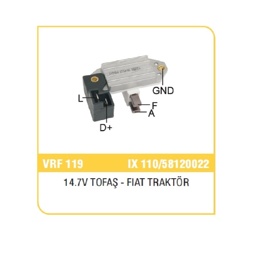 Konjektör Kömürlü 12V - Doğan-Şahin-Kartal-Tempra | OEM VRF119
