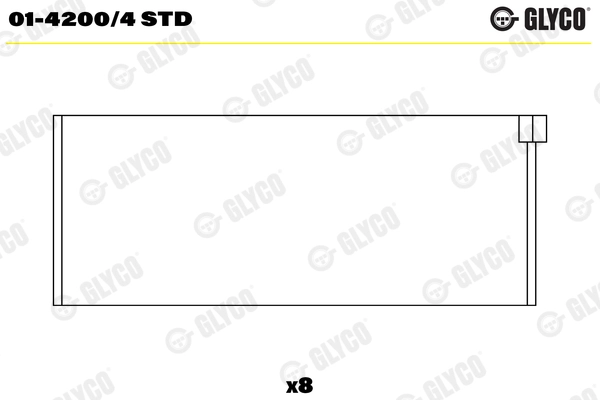 Kol Yatak 0.30 Partner Expert 206 306 / Berlingo Xara 1.8D - 1.9D XUD7, XUD9 | NE 181037000417 | OEM 12989L5 030MM 32561-3030 32562-3030 32561030 32562030 MB5182AM0.3 H1074/5 0.30mm