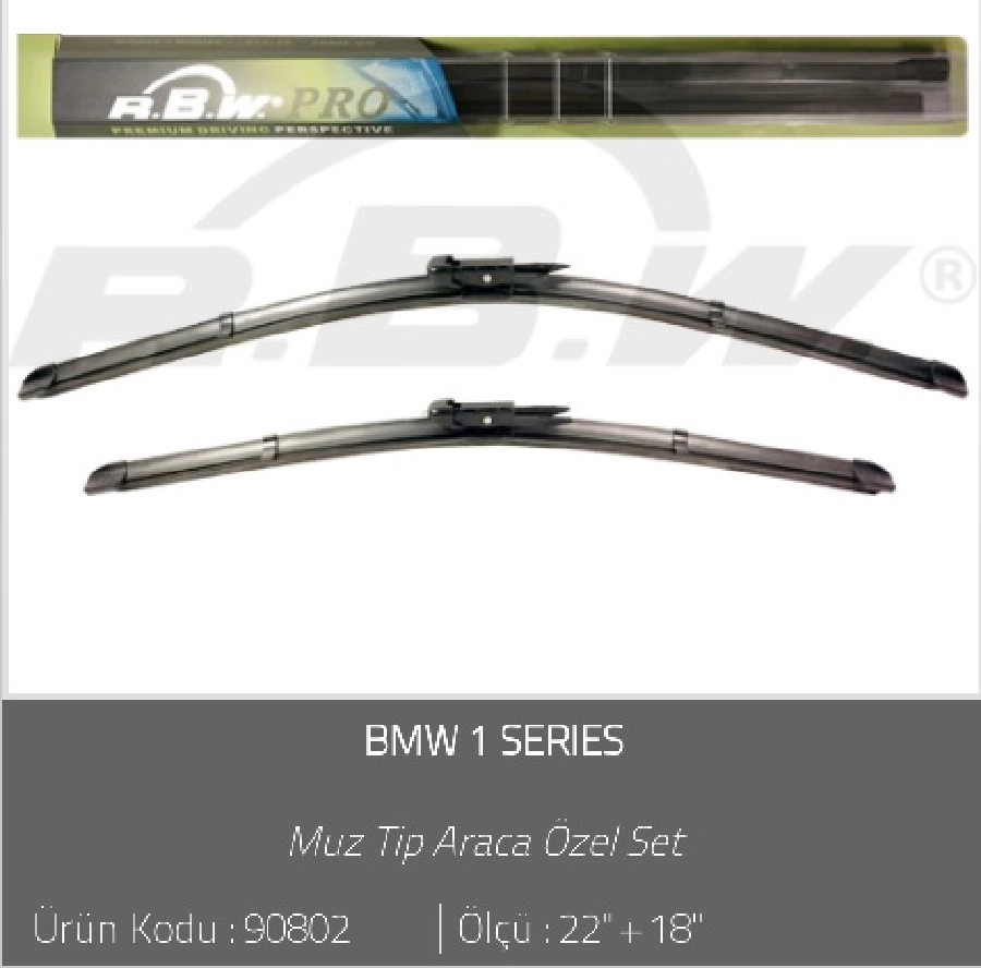 Silgi Paleti (2 Adet) 550 ve 450mm Muz - BMW 1 Series [F20, F21] (2011) | OEM 90802