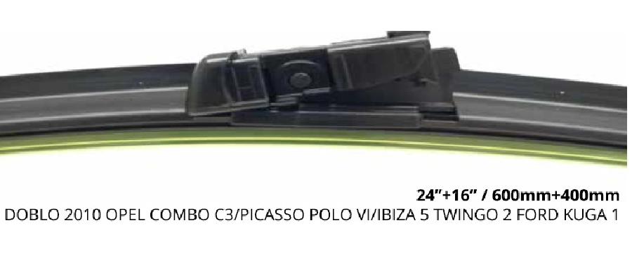 Silgi Paleti (2 Adet) 400 ve 600mm MUZ2 - Doblo (2010 ve sonrası ) Audi: A1 (2010 ve sonrası ) Citroën: C3 Pıcasso (2009-2 | OEM RB2106