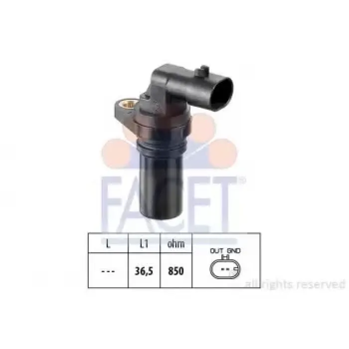 Krank Mili Sensoru Doblo Grande Punto Linea Idea Panda Punto Strada Lancia Musa Agila Astra Corsa Tigra Z13DTH A13DTE Astra J Corsa C / D Combo D 1.3 | FACET 9.0407 | OEM 73502752