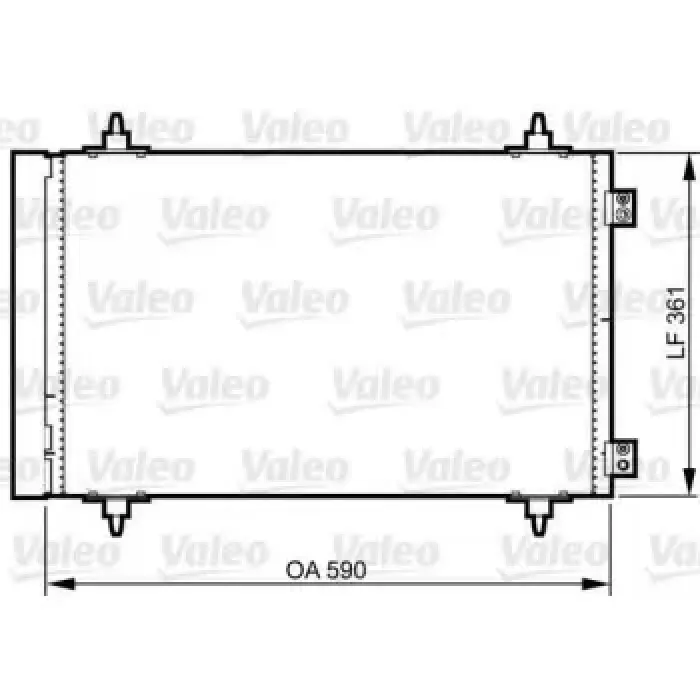 Klima Radyatoru Expert III Jumpy III Scudo III P807 C8 06> | VALEO 814366 | OEM 1400836980 1400836980 6455EN 6455HS 6455EN 6455HS