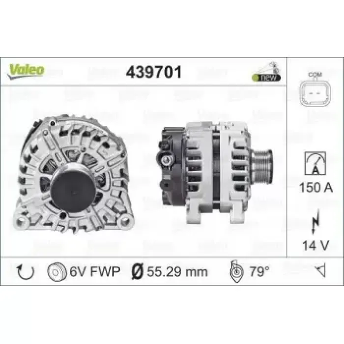 Alternator 12V 150A P308 P3008 Partner Tepe P207 P508 P5008 Expert III Jumpy III Scudo III C3 III DS3 DS5 C5 III C4 Picasso DV6C P301 C Elysse D6C / DV6DTED ERO5 Rcz P308 P508 P407 P5008 Jumpy III C4 II DS4 C4 Picasso DS5 C5 III DW10CTED4 (2,0HDI