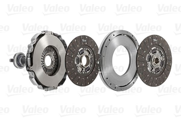 3 Lu Debriyaj Takimi (Baski+Disk+Rulman) / (Ikili Disk) Rvi Kerax, Premium 2×400 Dte 380 520 Hp | VALEO 827382 | OEM 7420927461 20927461 7420927842 7421121918