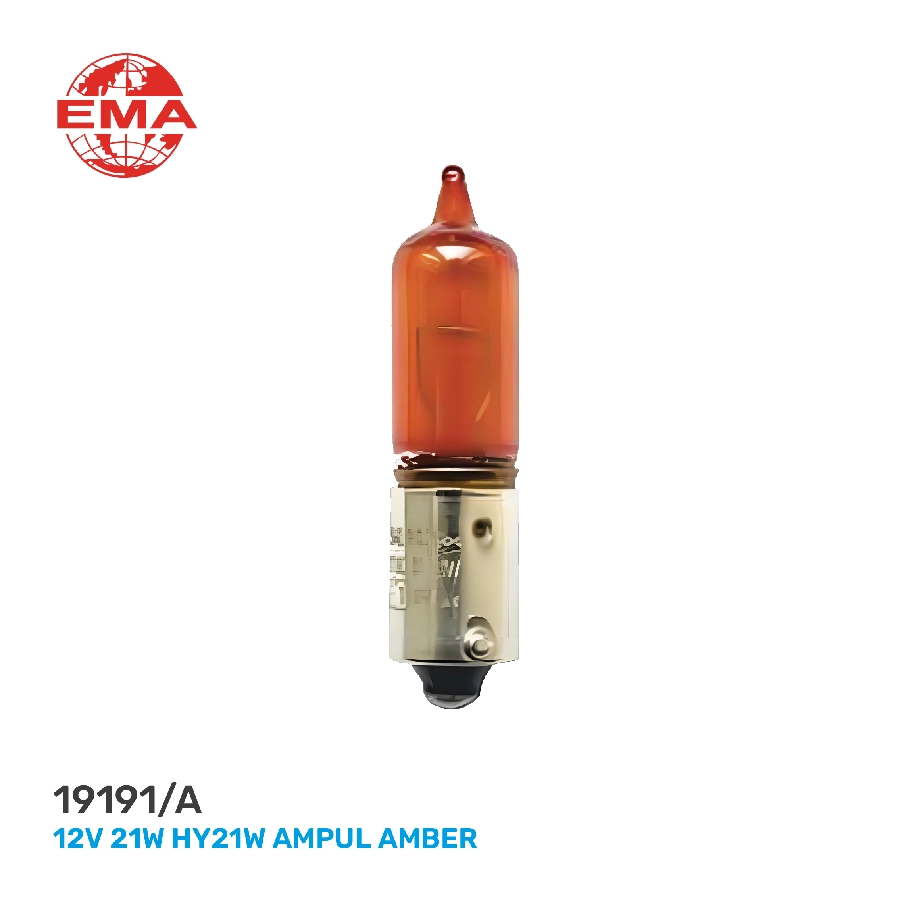 12V 21W HY21W Ampul Amber | OEM 19191A