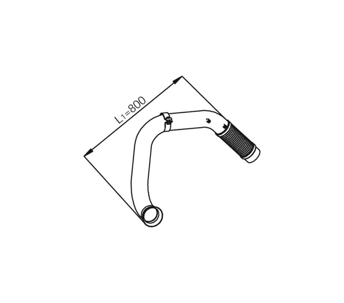 Egzoz Borusu Axor 1823, 2628, 1828 | OEM A9404901019