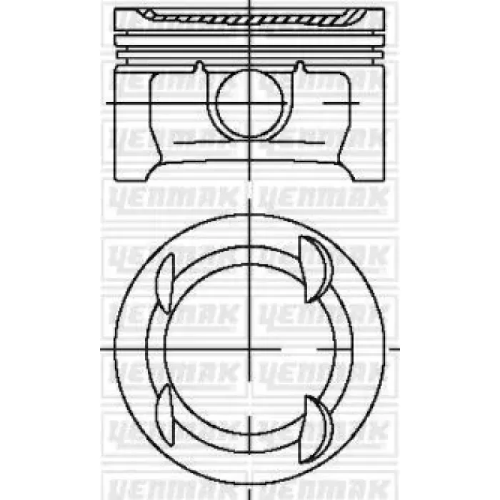 Motor Piston+Segman Komple (Std) Astra J Corsa D Aveo T300 A14XER | YENMAK 31-03913-000 | OEM 625067